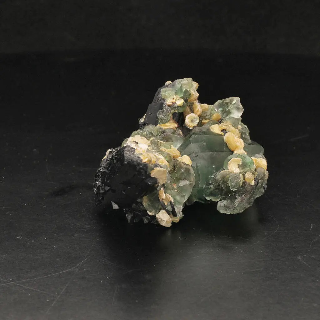 Get your Fluorite, Muscovite and Tourmaline Cluster from Erongo online now or in store at Forever Gems in Franschhoek, South Africa