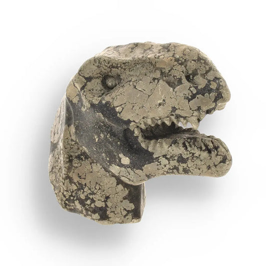 Get your T-Rex Jurassic Spark: Pyrite Carving online now or in store at Forever Gems in Franschhoek, South Africa