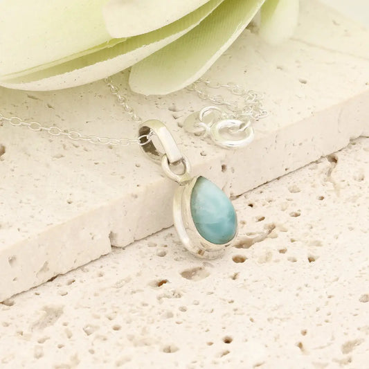 Get your Caribbean Serenity Larimar Necklace in Sterling Silver online now or in store at Forever Gems in Franschhoek, South Africa
