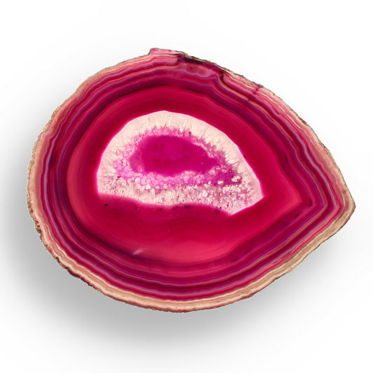 Get your Pink Dyed Agate Slice – Pop of Pink Power online now or in store at Forever Gems in Franschhoek, South Africa