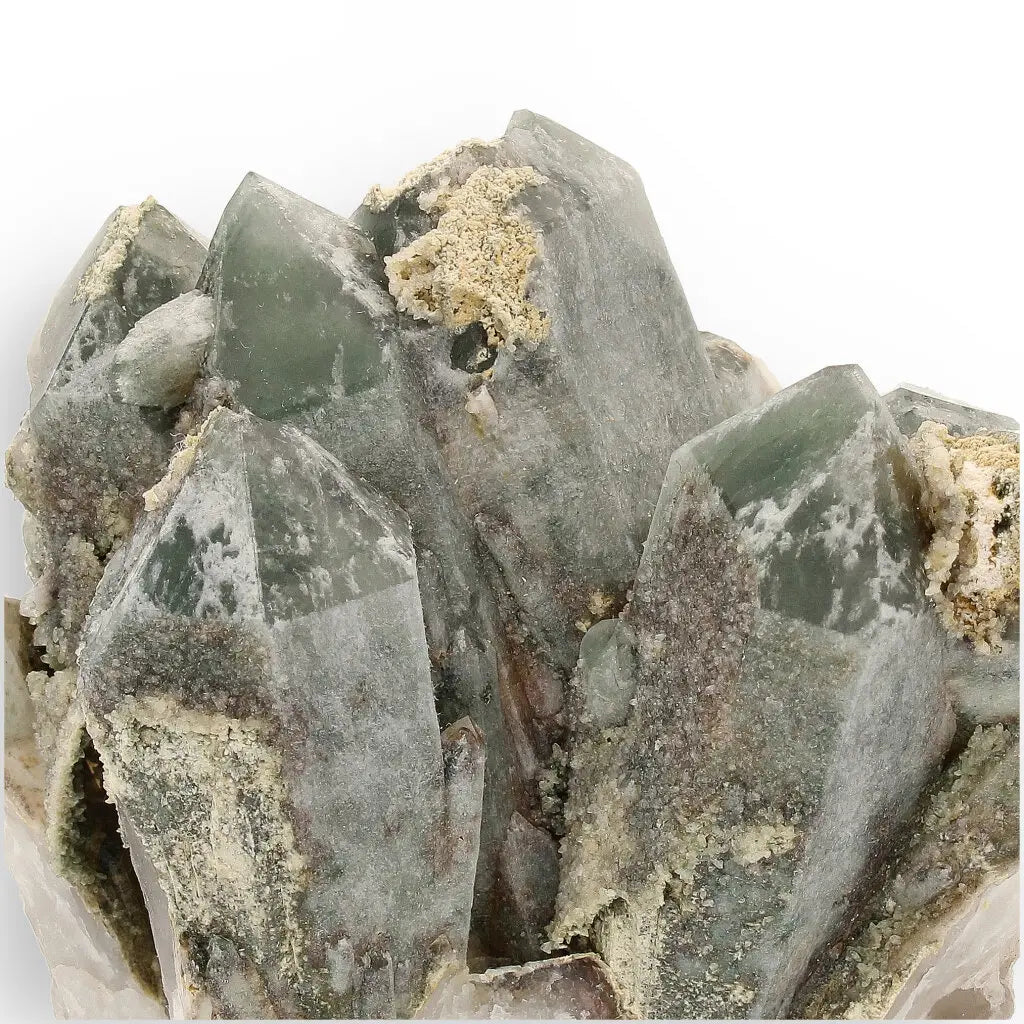 Get your Chlorite Included Quartz Phantom Crystal Cluster online now or in store at Forever Gems in Franschhoek, South Africa