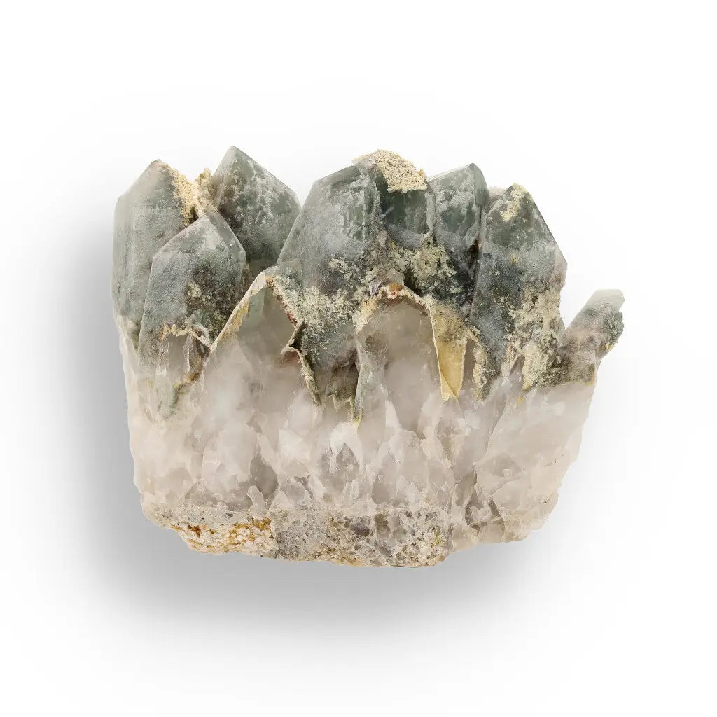 Get your Chlorite Included Quartz Phantom Crystal Cluster online now or in store at Forever Gems in Franschhoek, South Africa
