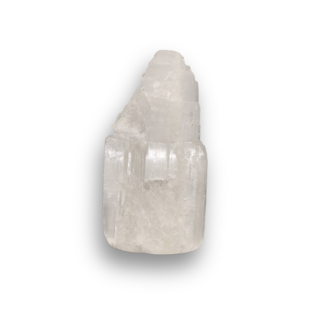 Get your Satin Spar Tower – 6cm Glow of Calm online now or in store at Forever Gems in Franschhoek, South Africa