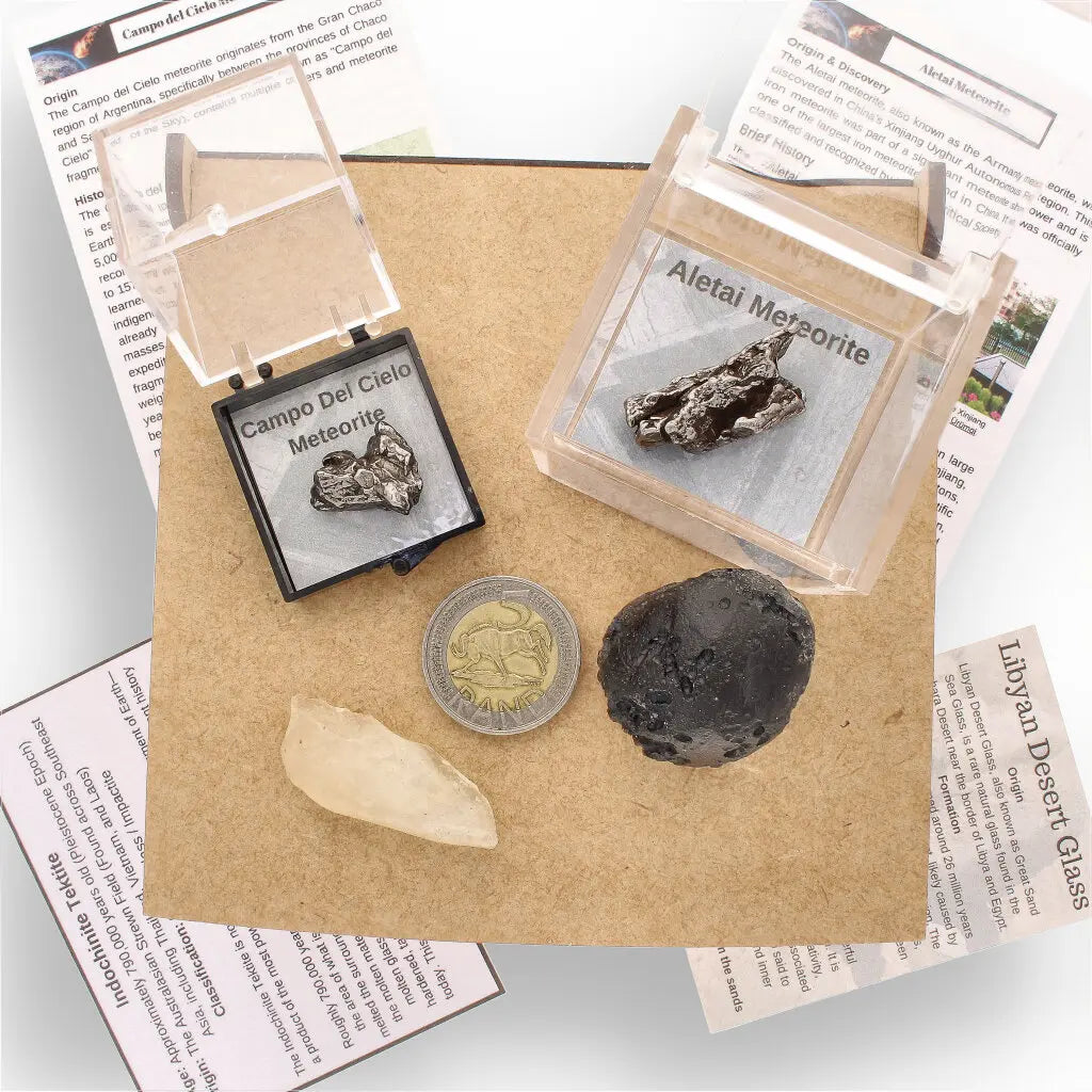 Get your Cosmic Impact Collection - Meteorite & Tektite Gift Box online now or in store at Forever Gems in Franschhoek, South Africa