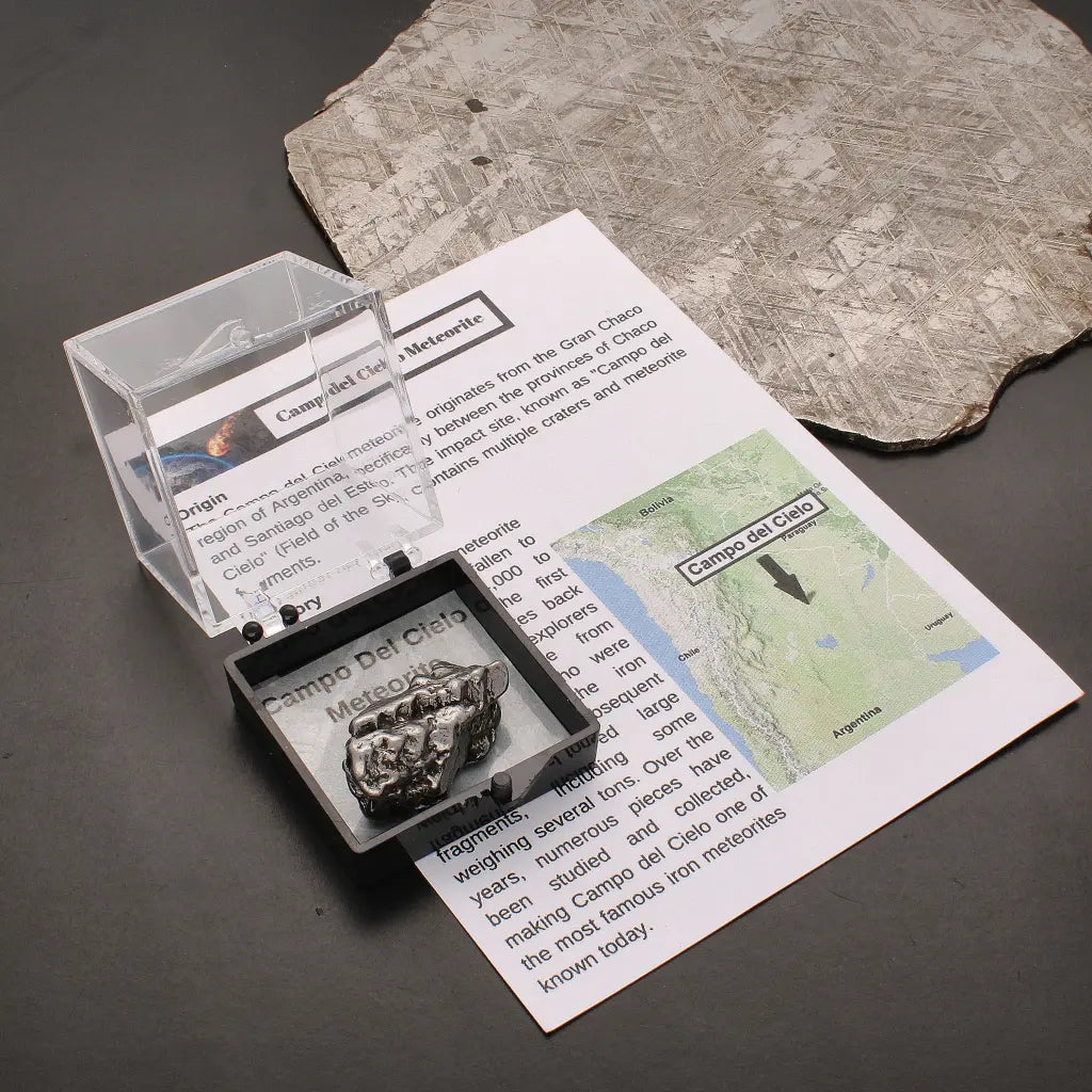 Authentic Campo del Cielo Meteorite Collector Display Piece
