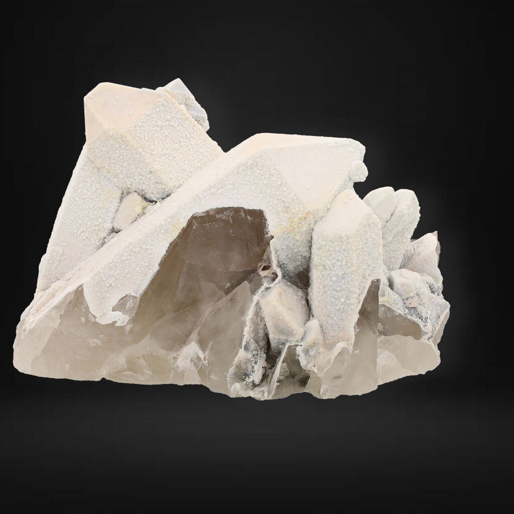 Get your Calcite Coated Smoky Quartz Cluster online now or in store at Forever Gems in Franschhoek, South Africa