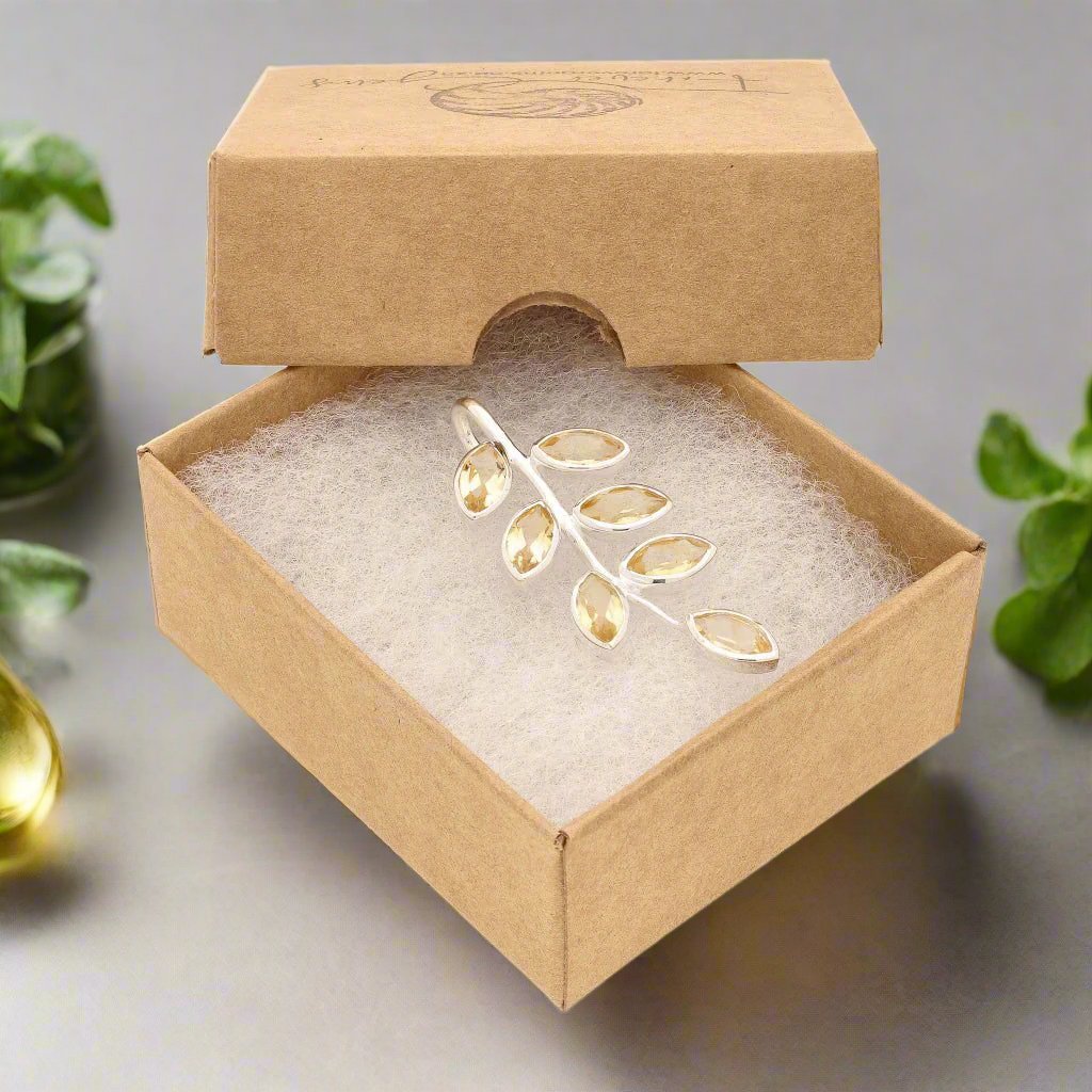 Get your Leaf & Light Citrine Silver Pendant online now or in store at Forever Gems in Franschhoek, South Africa