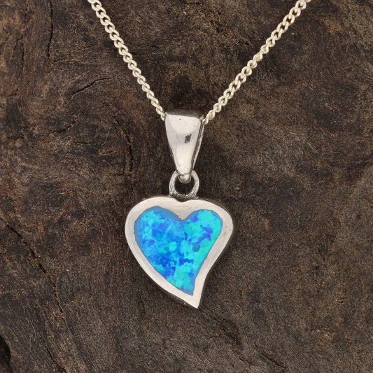Get your Cupid's Fire: Heart Synthetic Opal Necklace online now or in store at Forever Gems in Franschhoek, South Africa