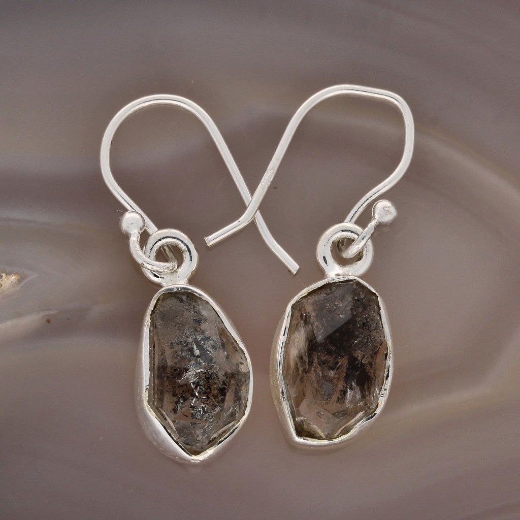 Buy your Earthly Beauty: Rough Herkimer Diamond Drop Earrings online now or in store at Forever Gems in Franschhoek, South Africa