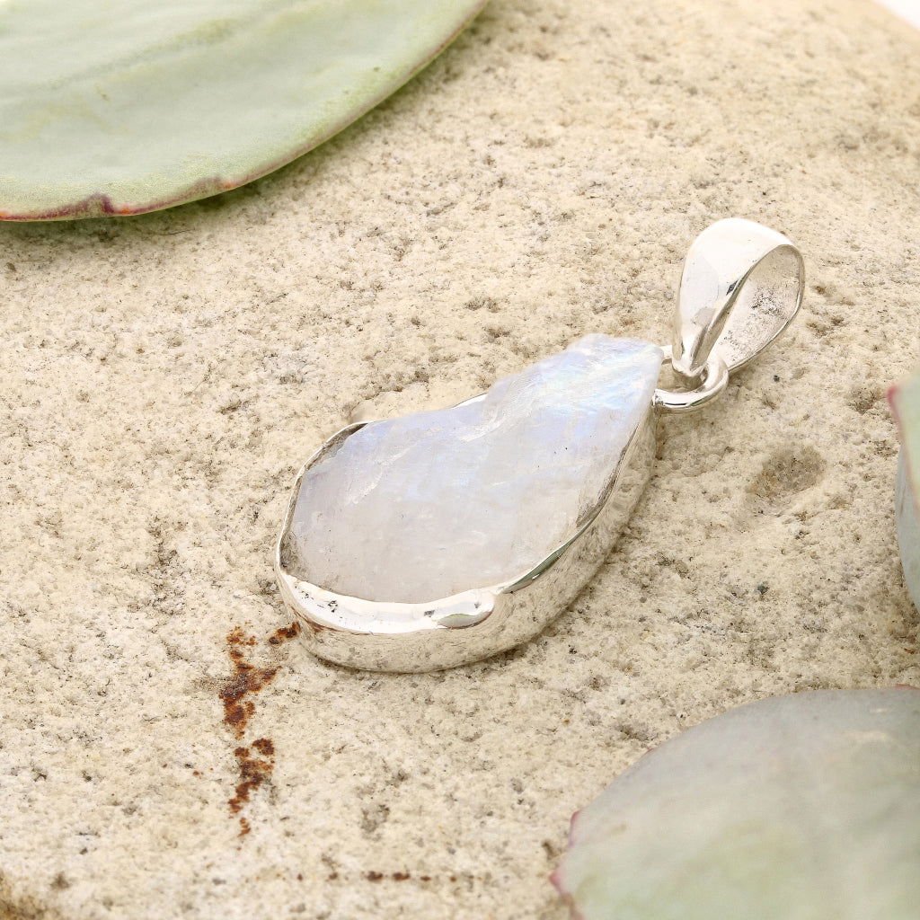 Get your Elemental Aura Rough Moonstone Necklace online now or in store at Forever Gems in Franschhoek, South Africa