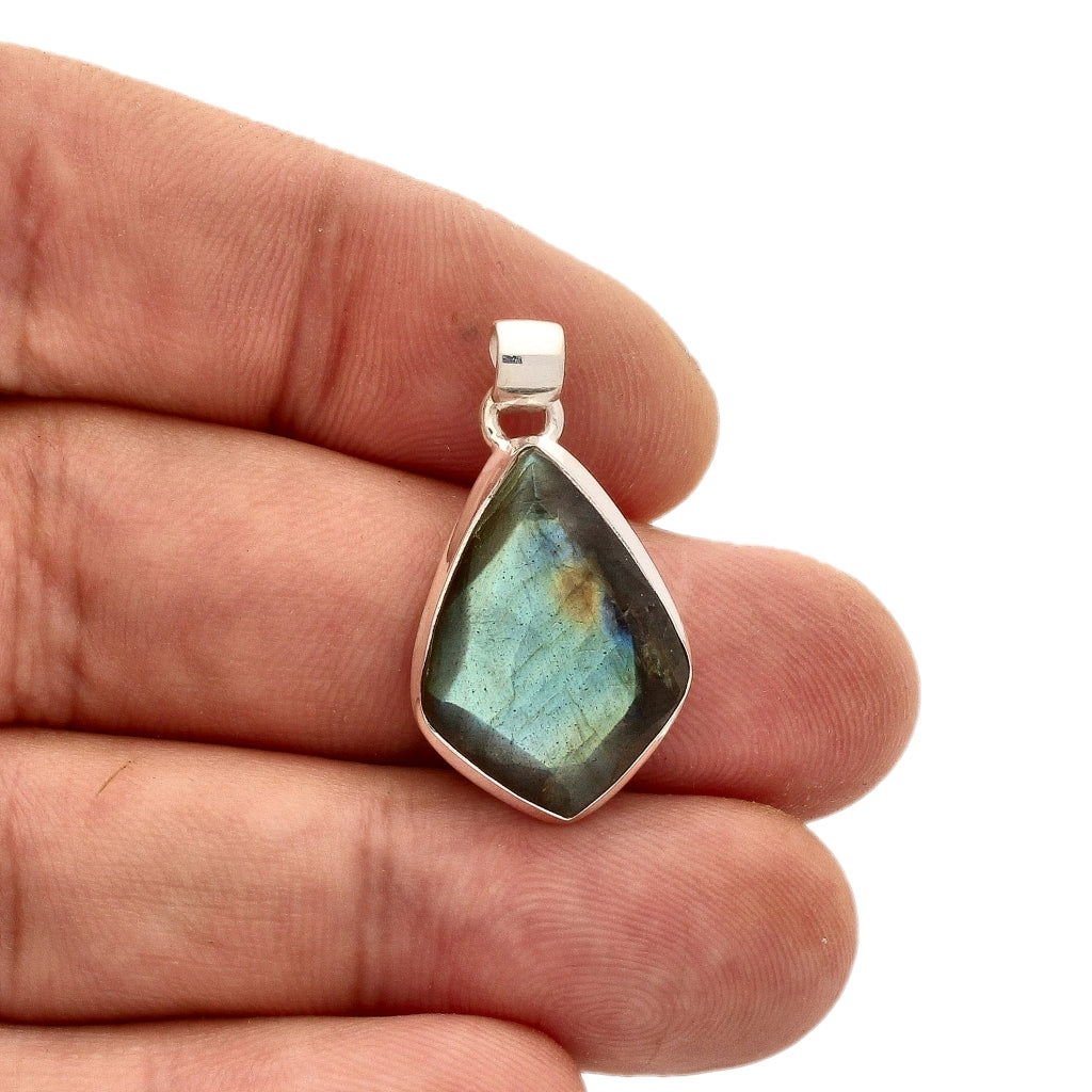 Get your Faceted Labradorite Sterling Silver Necklace online now or in store at Forever Gems in Franschhoek, South Africa