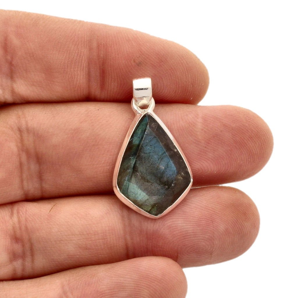 Get your Faceted Labradorite Sterling Silver Necklace online now or in store at Forever Gems in Franschhoek, South Africa