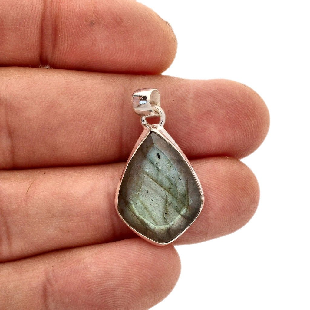 Get your Faceted Labradorite Sterling Silver Necklace online now or in store at Forever Gems in Franschhoek, South Africa