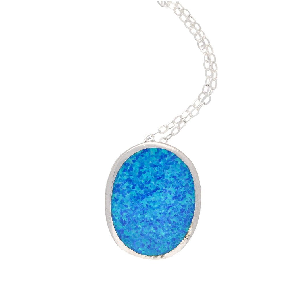 Buy your Firelight Collection: Oval Synthetic Opal Necklace online now or in store at Forever Gems in Franschhoek, South Africa