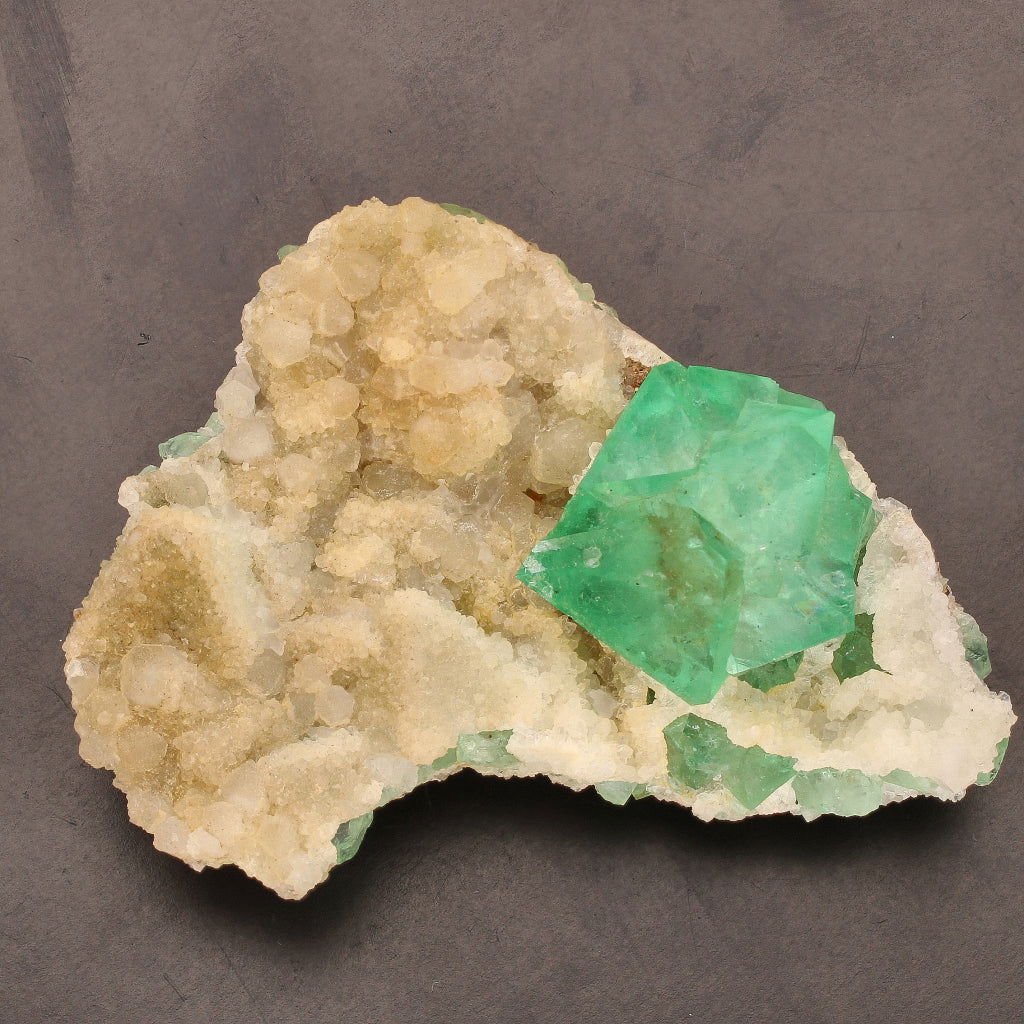 Get your Rare Riemvasmaak Fluorite with Quartz Specimen online now or in store at Forever Gems in Franschhoek, South Africa