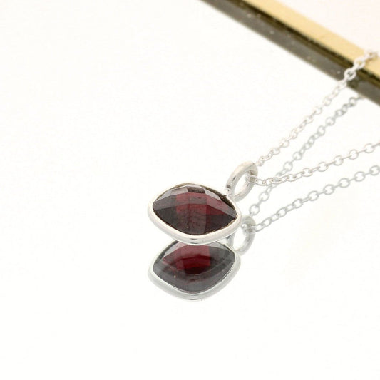 Get your Bold Beginnings β Faceted Garnet January Birthstone Necklace online now or in store at Forever Gems in Franschhoek, South Africa