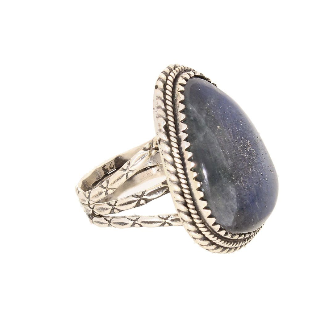 Get your Labradorite Dreams: Handcrafted Sterling Silver Ring Set on Tri-Band Texture online now or in store at Forever Gems in Franschhoek, South Africa