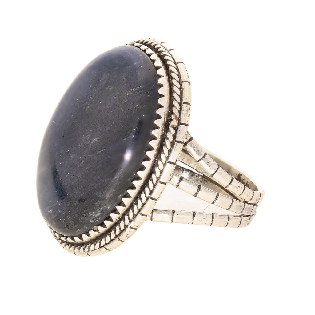 Get your Labradorite Dreams: Handcrafted Sterling Silver Ring Set on Tri-Band Texture online now or in store at Forever Gems in Franschhoek, South Africa