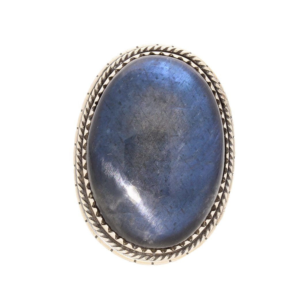 Get your Labradorite Dreams: Handcrafted Sterling Silver Ring Set on Tri-Band Texture online now or in store at Forever Gems in Franschhoek, South Africa