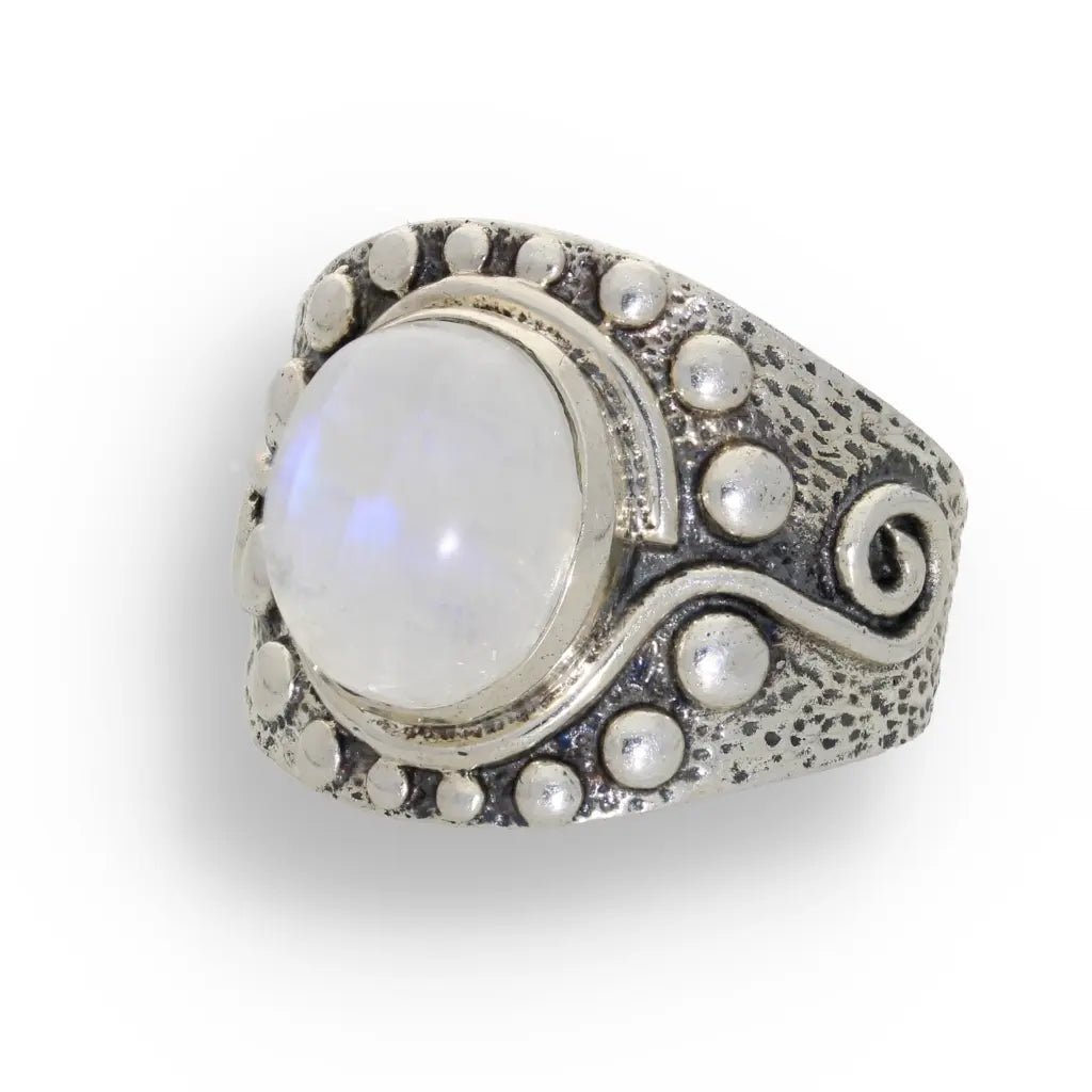 Buy your Moonstone Radiance: Whimsical Wave Ring online now or in store at Forever Gems in Franschhoek, South Africa