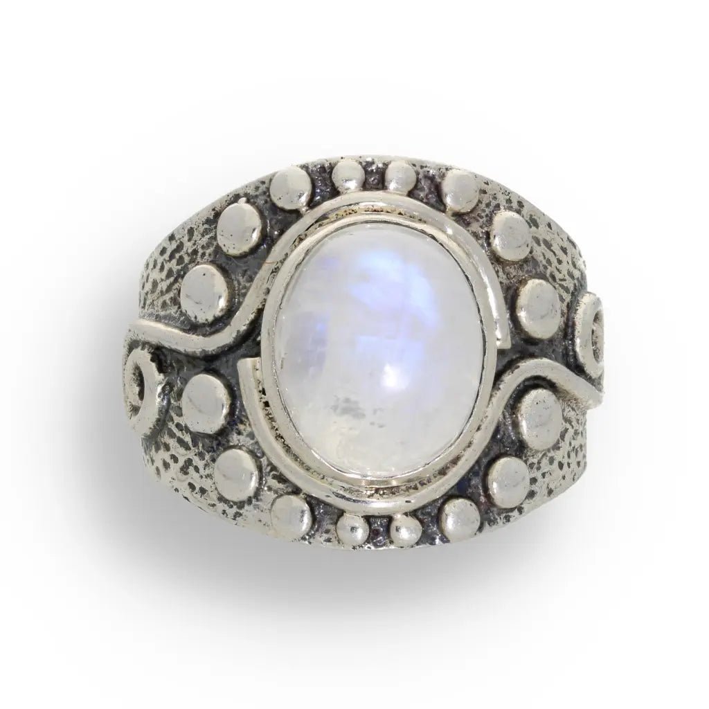 Buy your Moonstone Radiance: Whimsical Wave Ring online now or in store at Forever Gems in Franschhoek, South Africa