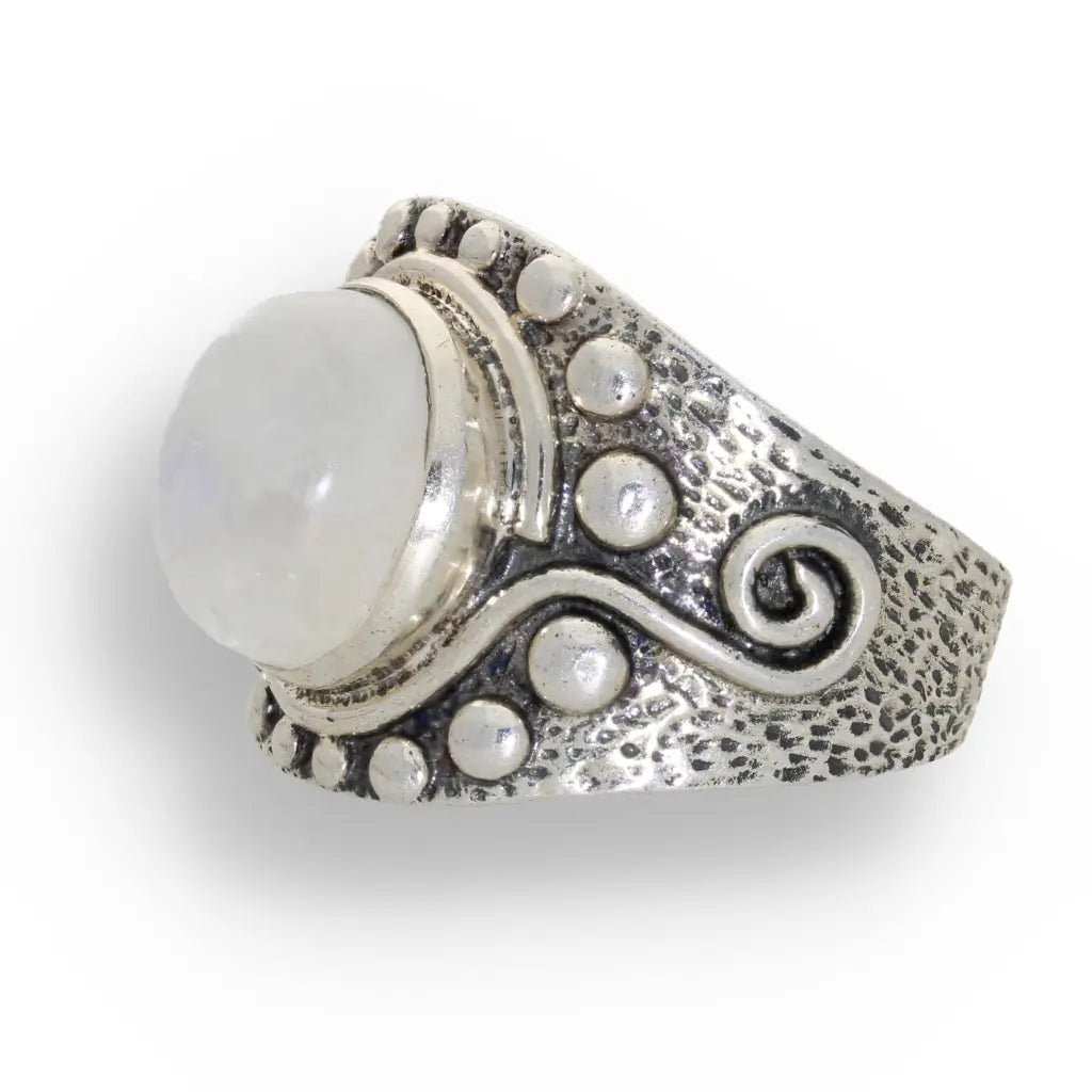 Buy your Moonstone Radiance: Whimsical Wave Ring online now or in store at Forever Gems in Franschhoek, South Africa