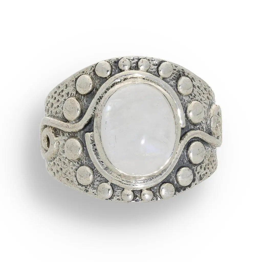 Buy your Moonstone Radiance: Whimsical Wave Ring online now or in store at Forever Gems in Franschhoek, South Africa