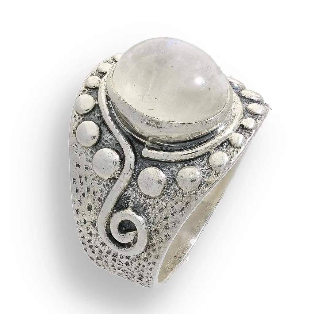 Get your Moonstone Radiance: Whimsical Wave Ring online now or in store at Forever Gems in Franschhoek, South Africa