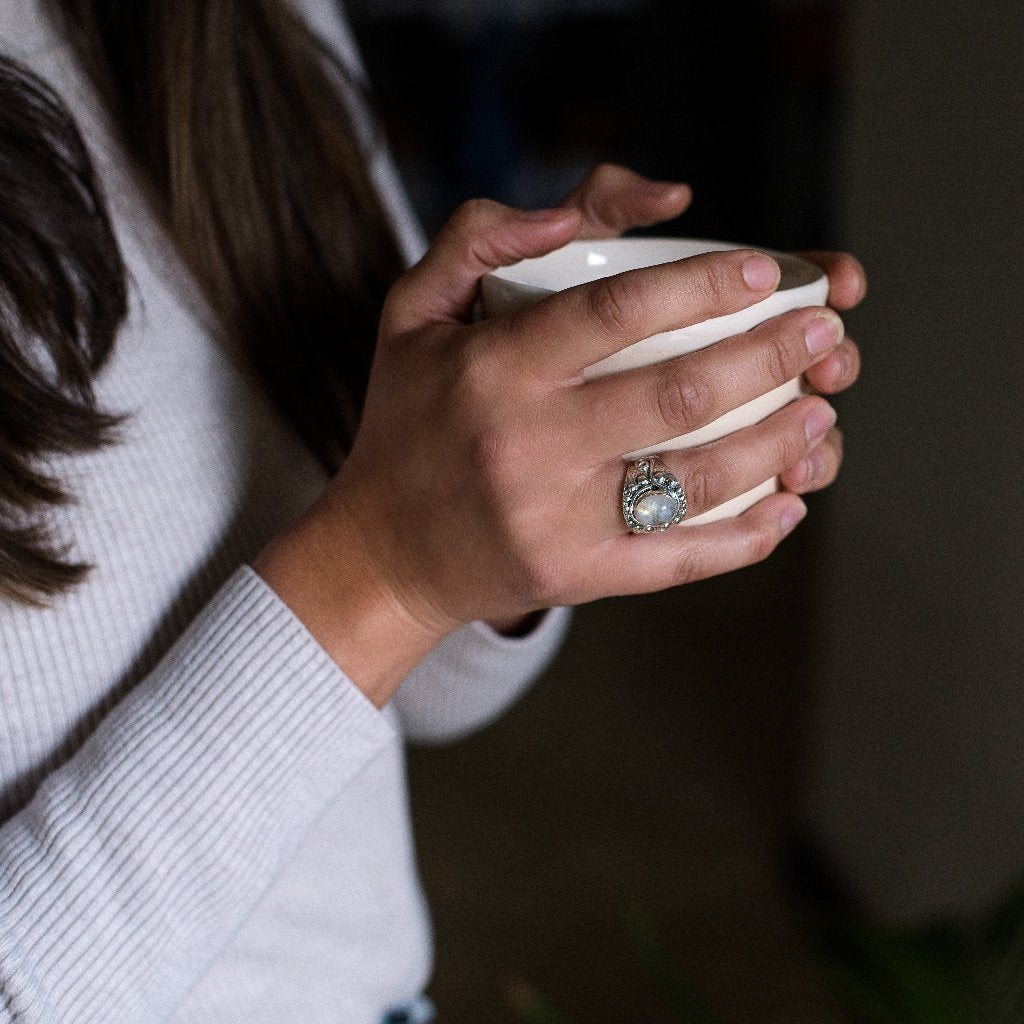 Buy your Moonstone Radiance: Whimsical Wave Ring online now or in store at Forever Gems in Franschhoek, South Africa