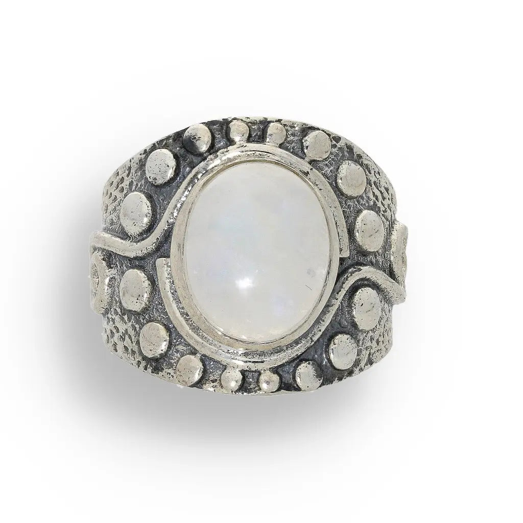 Buy your Moonstone Radiance: Whimsical Wave Ring online now or in store at Forever Gems in Franschhoek, South Africa