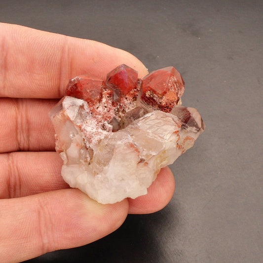 Get your Orange River Phantom Quartz Crystal Small Cluster online now or in store at Forever Gems in Franschhoek, South Africa