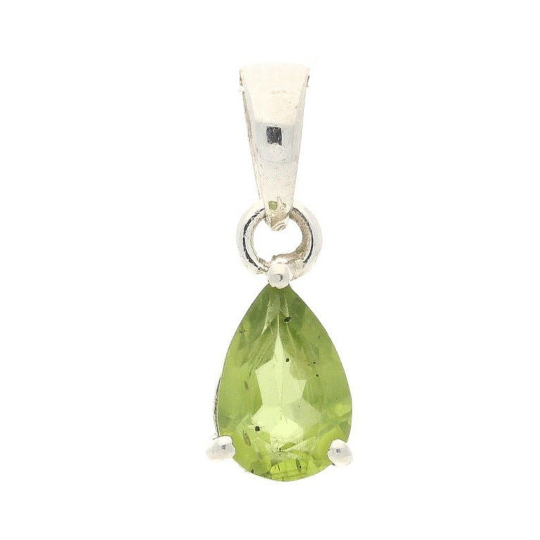 Get your Radiant Tears: Teardrop Faceted Peridot Necklace online now or in store at Forever Gems in Franschhoek, South Africa