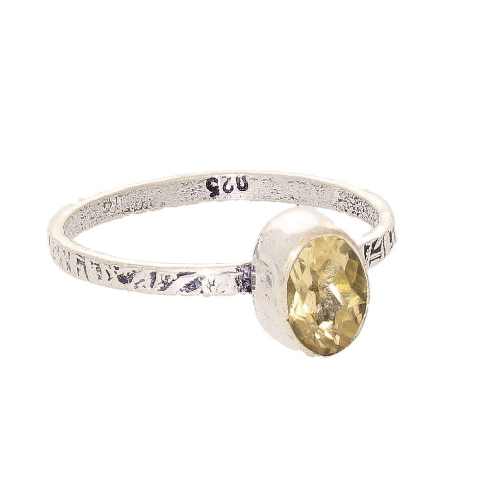 Get your Stacks of Style: Yellow Citrine Oval Sterling Silver Stackable Ring online now or in store at Forever Gems in Franschhoek, South Africa