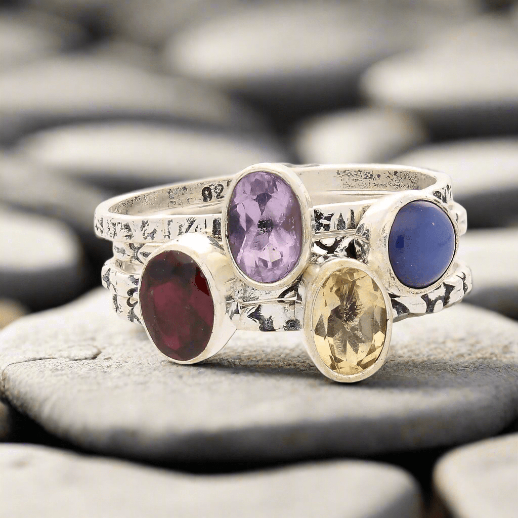 Get your Stacks of Style: Yellow Citrine Oval Sterling Silver Stackable Ring online now or in store at Forever Gems in Franschhoek, South Africa