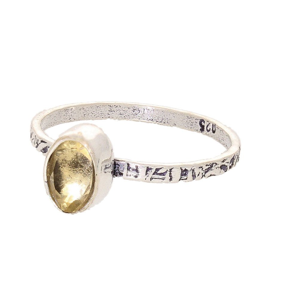 Get your Stacks of Style: Yellow Citrine Oval Sterling Silver Stackable Ring online now or in store at Forever Gems in Franschhoek, South Africa