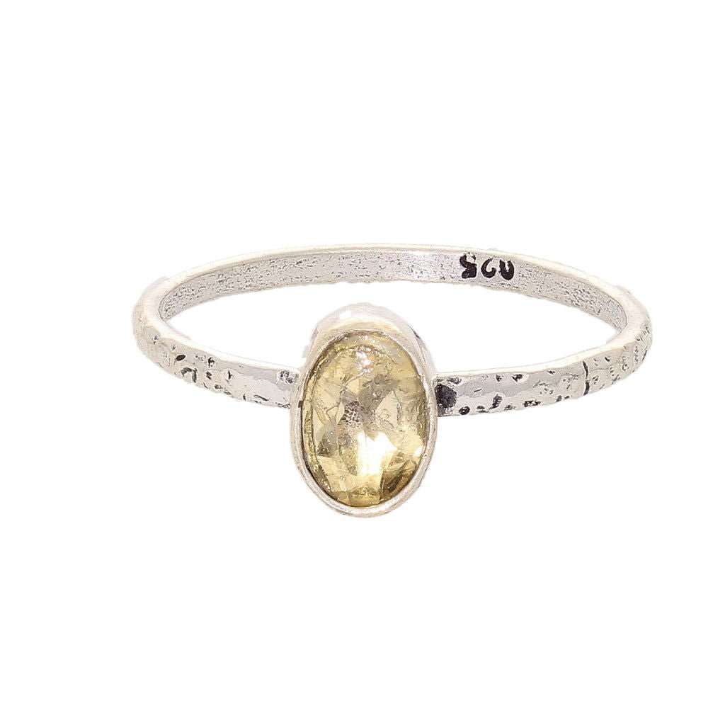 Get your Stacks of Style: Yellow Citrine Oval Sterling Silver Stackable Ring online now or in store at Forever Gems in Franschhoek, South Africa