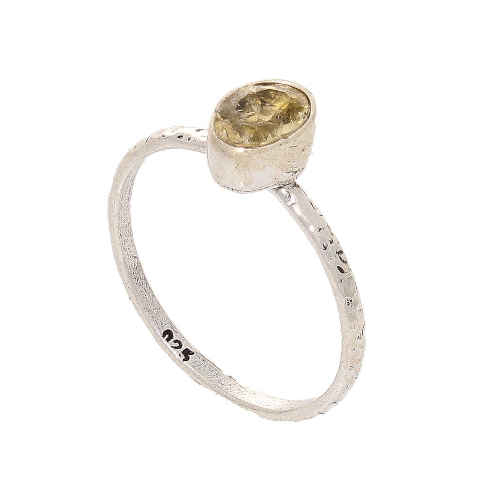 Get your Stacks of Style: Yellow Citrine Oval Sterling Silver Stackable Ring online now or in store at Forever Gems in Franschhoek, South Africa