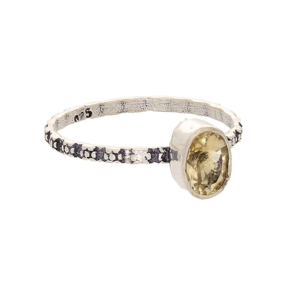 Get your Stacks of Style: Yellow Citrine Oval Sterling Silver Stackable Ring online now or in store at Forever Gems in Franschhoek, South Africa