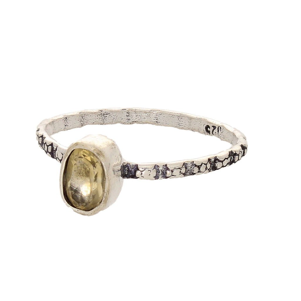 Get your Stacks of Style: Yellow Citrine Oval Sterling Silver Stackable Ring online now or in store at Forever Gems in Franschhoek, South Africa