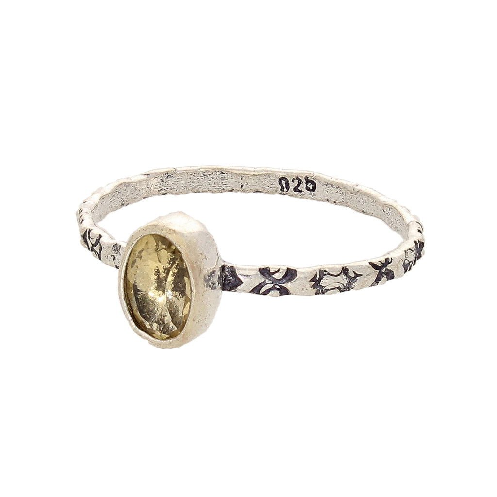 Get your Stacks of Style: Yellow Citrine Oval Sterling Silver Stackable Ring online now or in store at Forever Gems in Franschhoek, South Africa