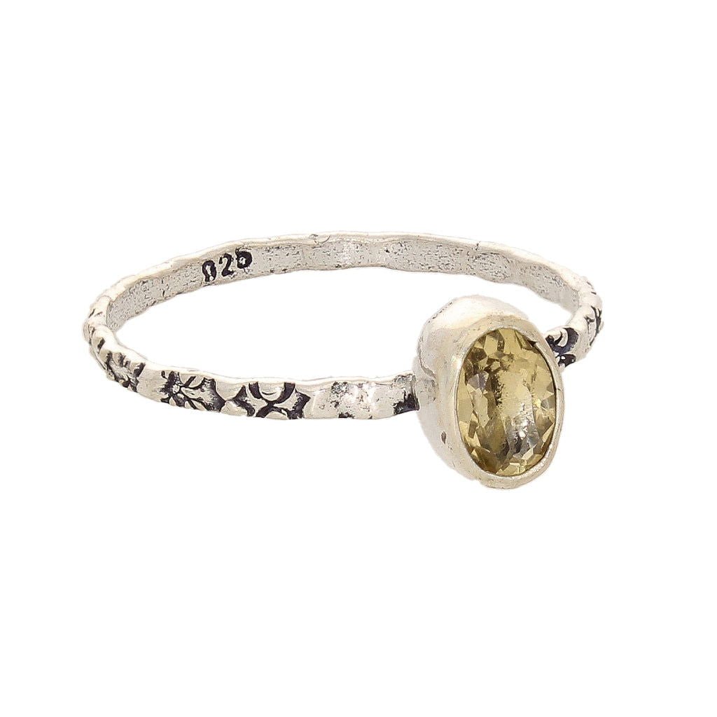 Get your Stacks of Style: Yellow Citrine Oval Sterling Silver Stackable Ring online now or in store at Forever Gems in Franschhoek, South Africa