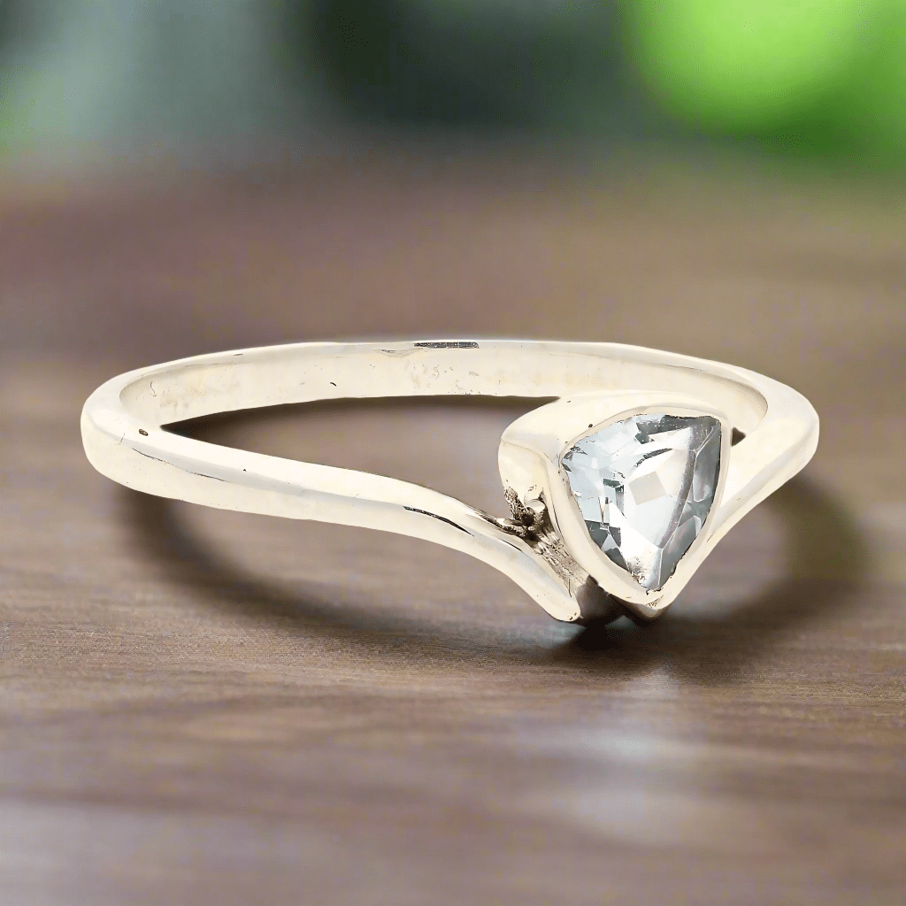 Buy your Timeless Treasures: Trillion Blue Topaz Ring online now or in store at Forever Gems in Franschhoek, South Africa