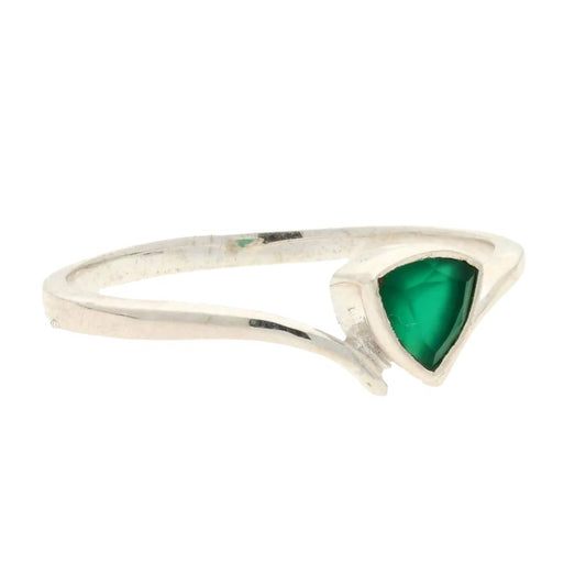 Get your Green Chalcedony Glow: Trillion-Cut Tranquility Ring online now or in store at Forever Gems in Franschhoek, South Africa
