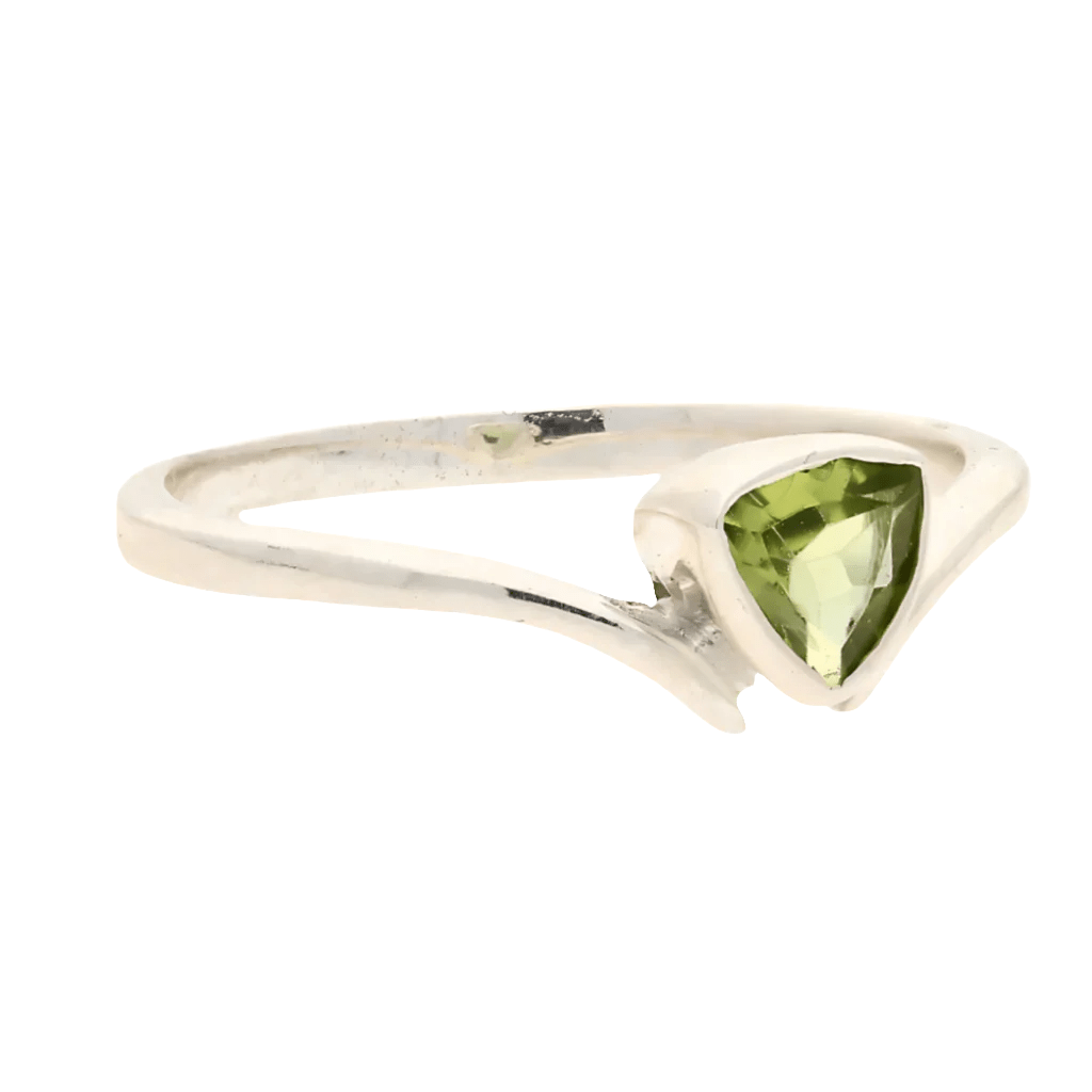 Get your Timeless Treasures: Trillion Green Peridot Ring online now or in store at Forever Gems in Franschhoek, South Africa