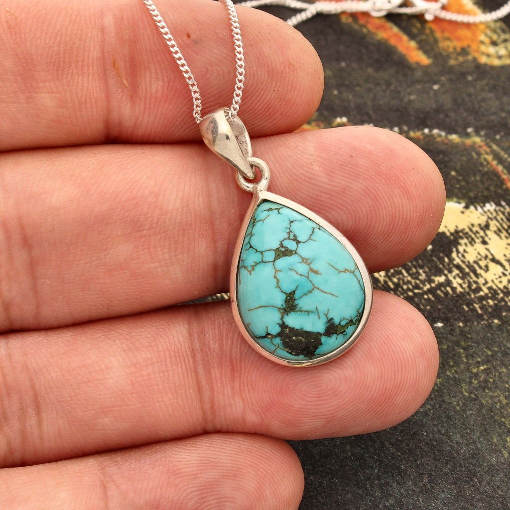 Buy your Turquoise Temptation: Sterling Silver Serenity Necklace online now or in store at Forever Gems in Franschhoek, South Africa