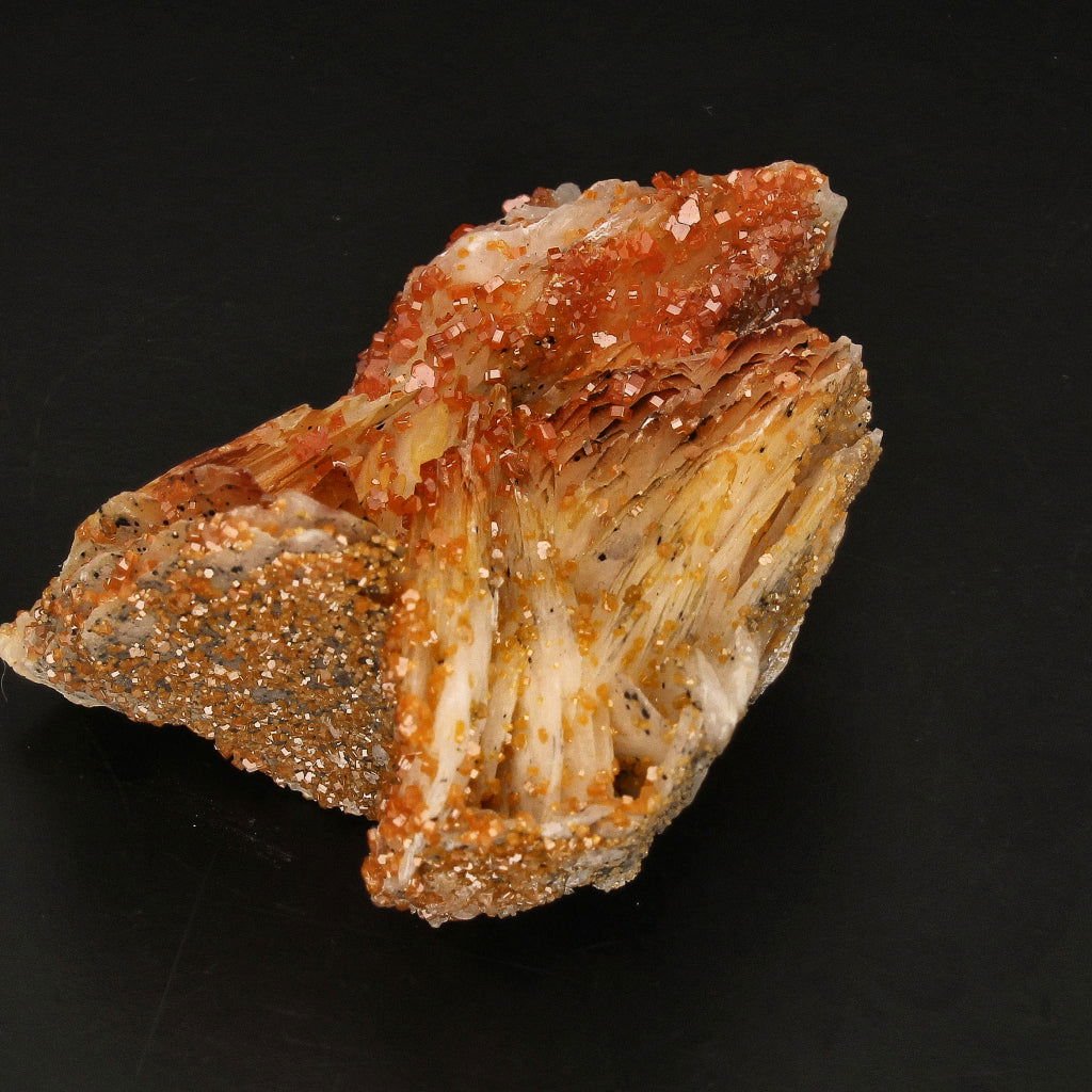 Get your Mesmerizing Vanadinite Crystals on Barite online now or in store at Forever Gems in Franschhoek, South Africa