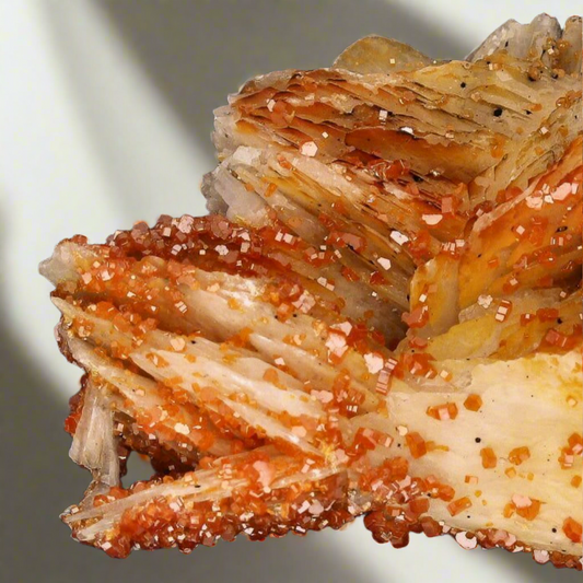 Get your Mesmerizing Vanadinite Crystals on Barite online now or in store at Forever Gems in Franschhoek, South Africa