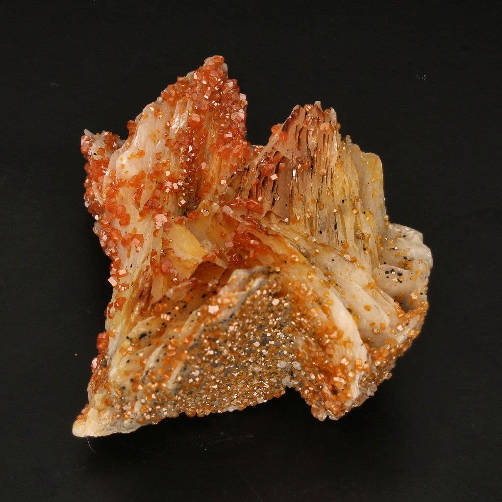 Get your Mesmerizing Vanadinite Crystals on Barite online now or in store at Forever Gems in Franschhoek, South Africa