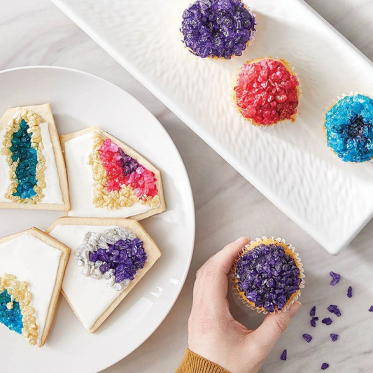How To Make Your Own Geode Cupcakes and Cookies