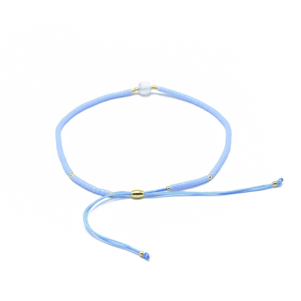 Buy your Blue Agate Seed & Bead Adjustable Bracelet online now or in store at Forever Gems in Franschhoek, South Africa